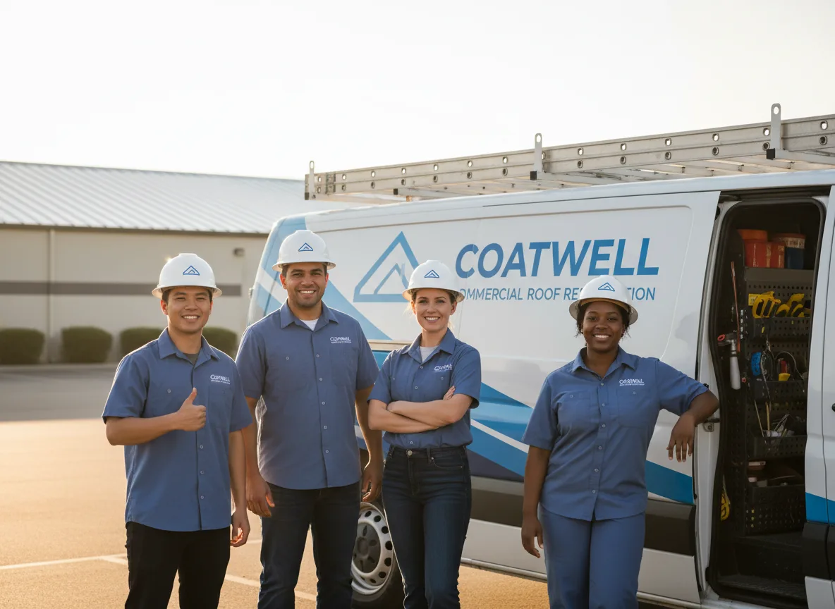 Commercial roof coating company in Woodbridge, CT